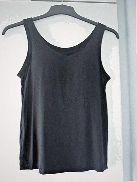BH Hemd mit Bustier ohne Bügel schwarz Gr. passt 38/40 Cups gefüttert 85 B
