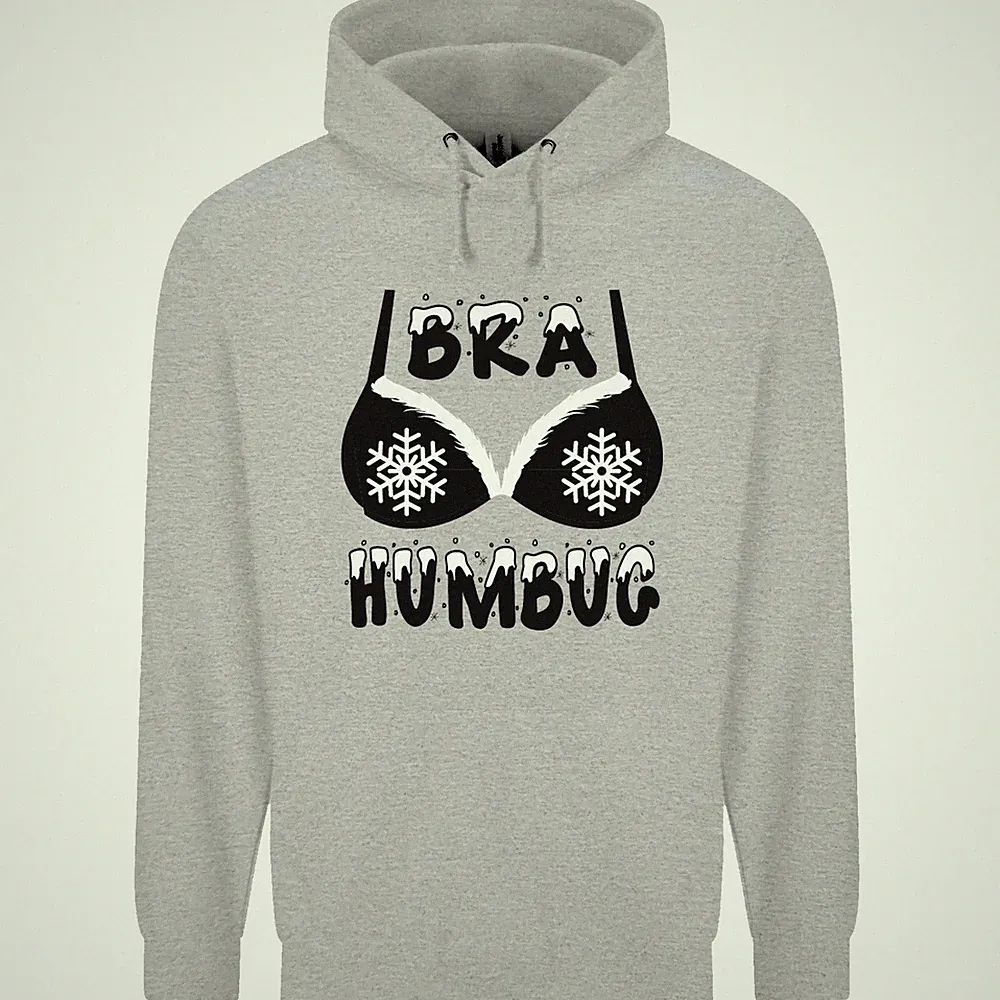 Bh Humbug Schneeflocken Lustige Weihnachten Herren 80% Baumwolle Kapuzen