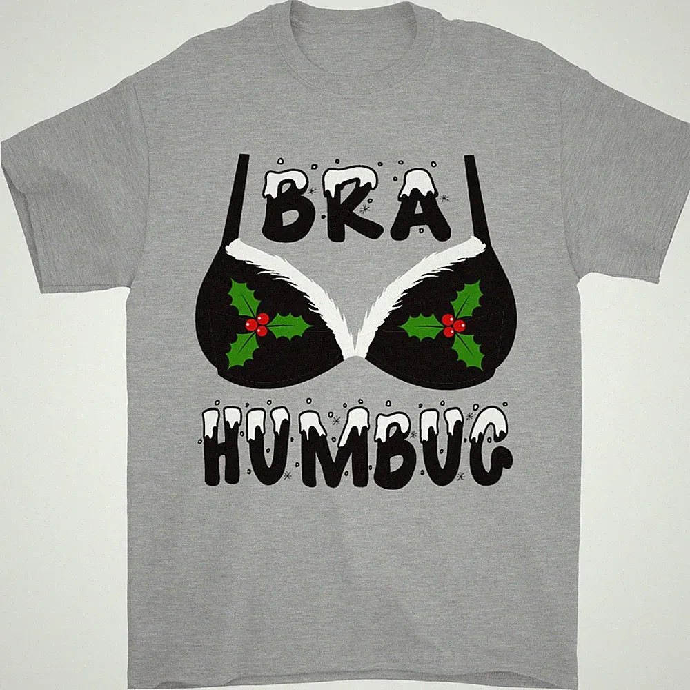 Bh Humbug Stechpalmen Lustig Weihnachten Herren 100% Baumwoll