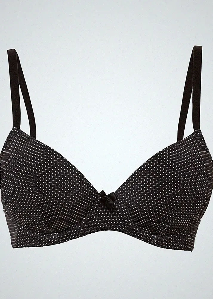 BH mit Bügel Gr. 85 Cup:C Schwarz/Mattbeige Damen Schalen-BH Unterhemd Neu*