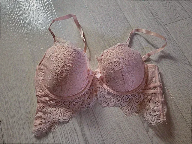 BH mit Bügel Hunkemöller Größe 70D rosa Spitze