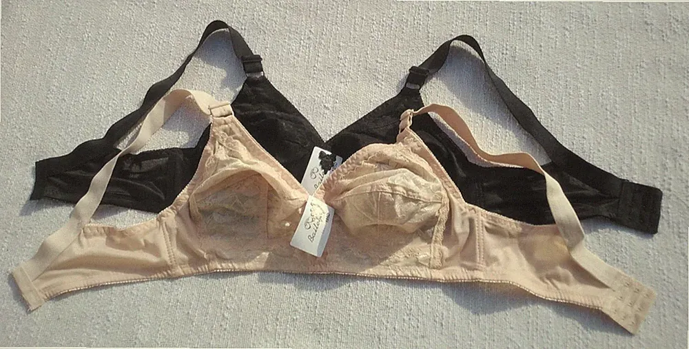 BH ohne Bügel Minimizer BHs Bügelloser soft BH mit Spitze 2er Pack Große B, C, D