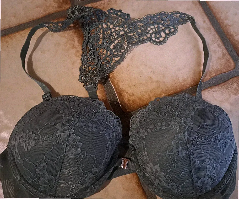 Bh Oliv Grün Salbei Lascana Push Up Kissen 75 C Spitze Racerback Herausnehmbar