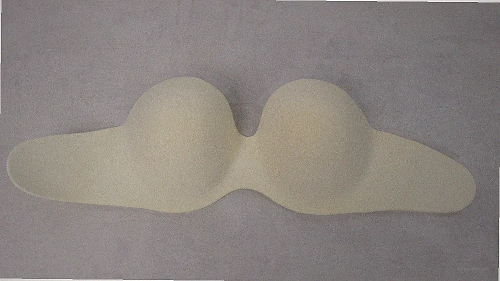 BH Push Up BH Weiß/Beige Rückenfrei Selbstklebend Trägerlos Cup C