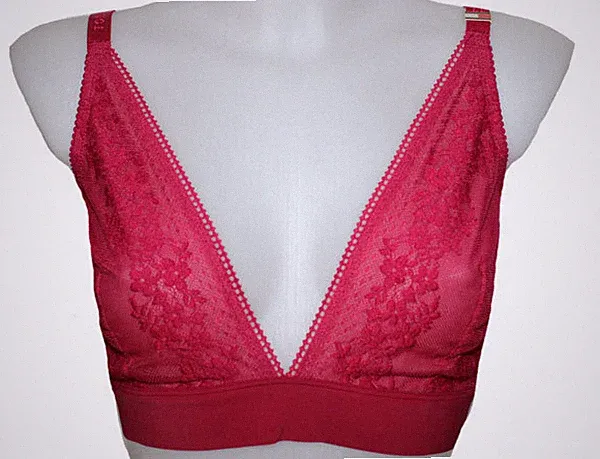BH ROT ROYAL BERRY SPITZE TOMMY HILFIGER UNLINED CURVE TRIANGEL BH Gr. 50 52