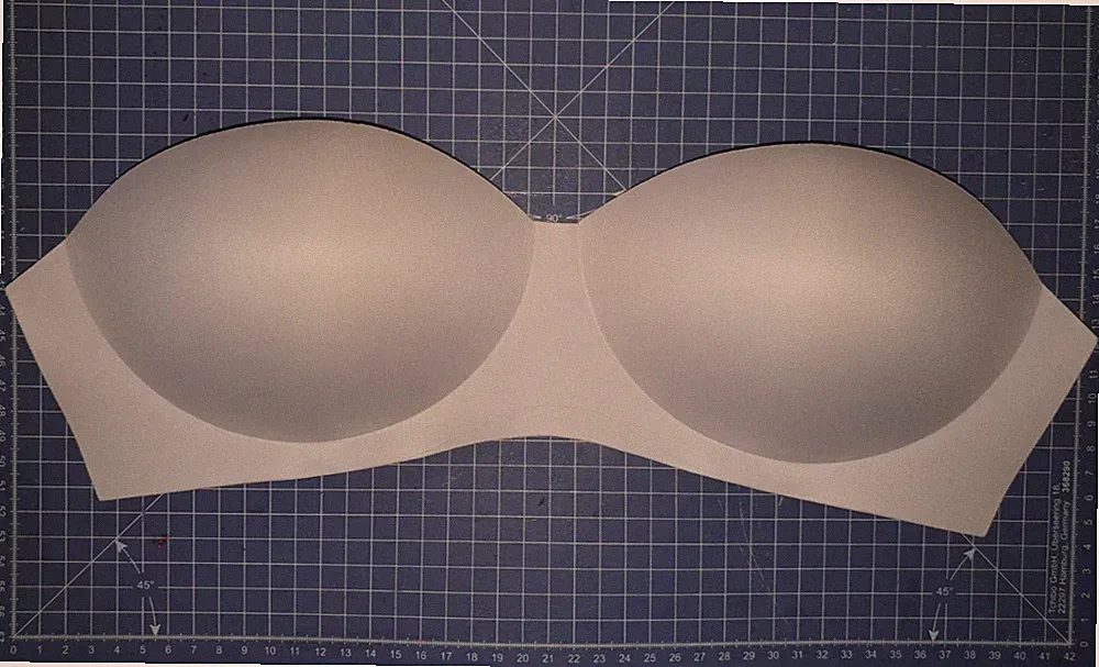 BH-Schalen/Cups zum Einnähen/Einlegen für trägerloses Kleid/Top/Bikini, weißs