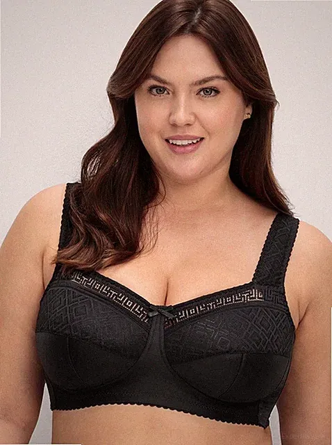 BH schwarz 90B Damen Sheego Entlastungs-BH Spitzen-Details UVP:49,99€ 6.1030