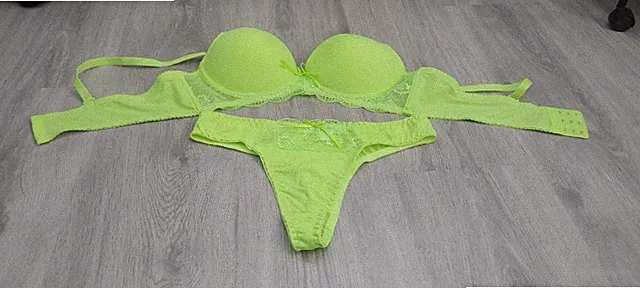 bh set mit slip Neon Gelb