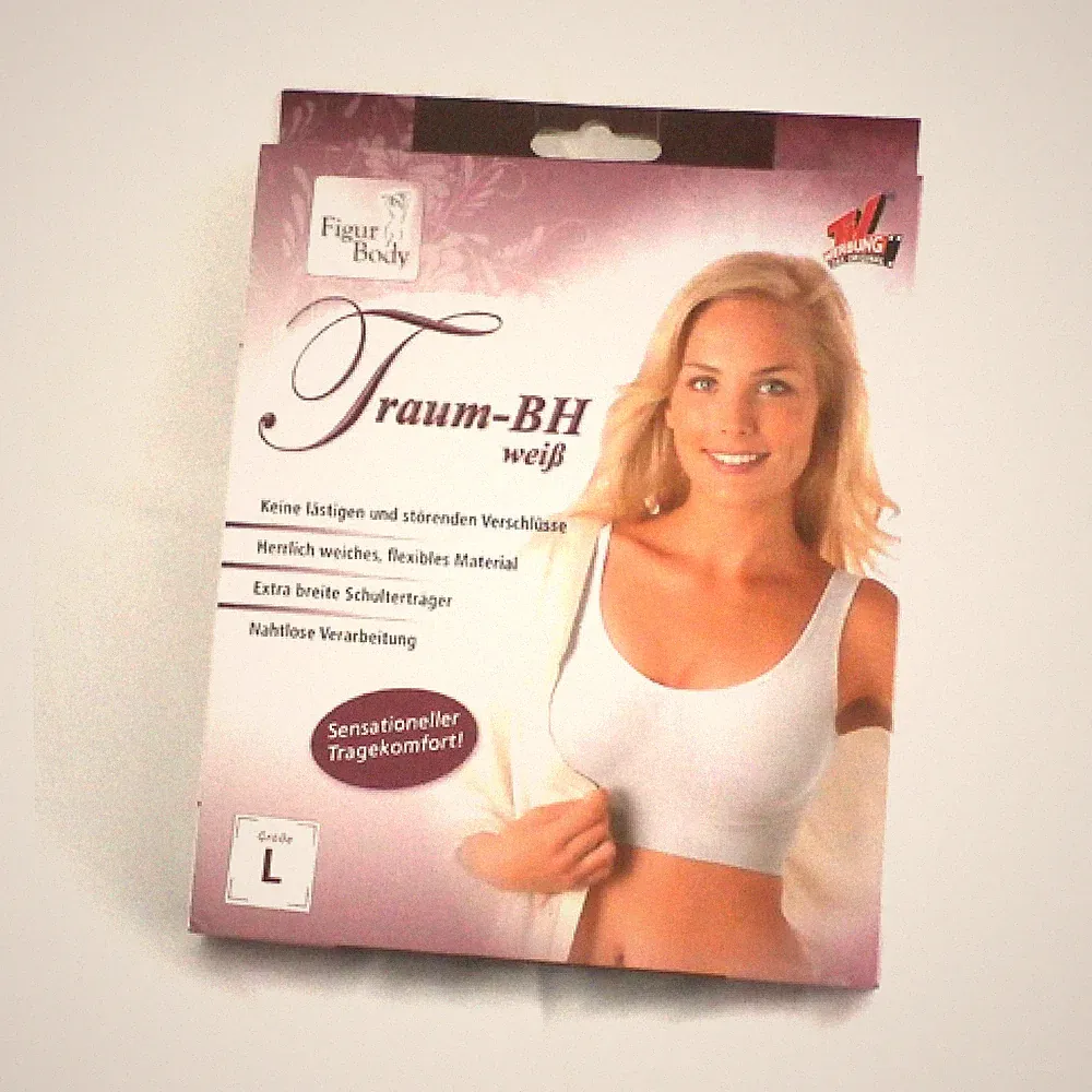 BH Sport weiss Oberteil Traum BH Damen Unterwäsche Bra Brustgummi Fitness Gr.M