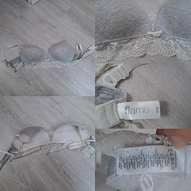 BH, Takko, Größe 85B, Grau Mit Spitze