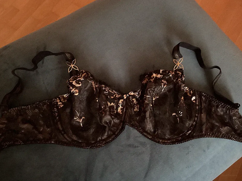 BH von Prima Donna schwarz/gold Gr. 80F Neuwertig !!!