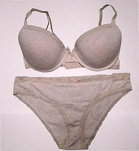BHSet mit Bügel Helles Braun / Natur Gr. 75 D mit Slip von Primark nie getragen