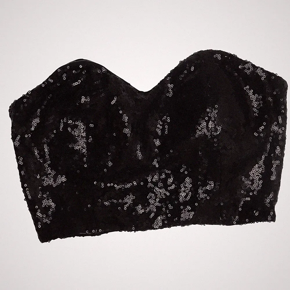Bik Bok, Bandeau-BH, Größe: S, Schwarz, Polyester, Gepunktet, Damen #FYE