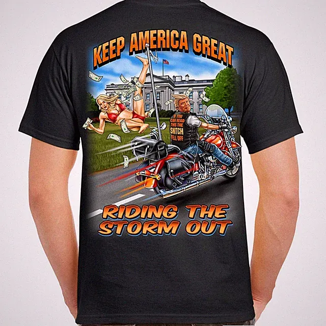 Biker Leben Donald Trumps Verräter Fiel Von Amerika USA Motorräder T-Shirt BH-17