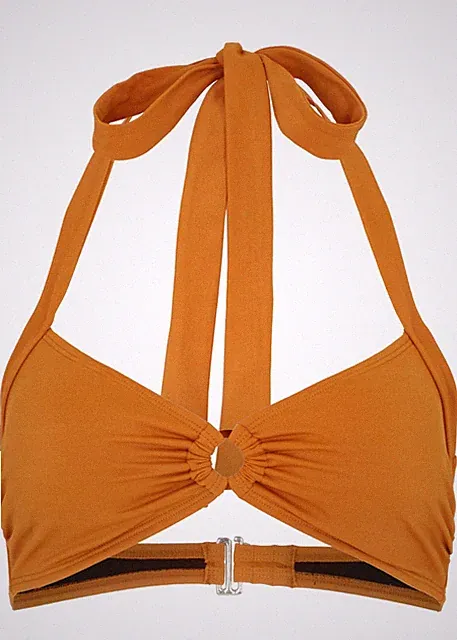 Bikini Oberteil aus recyceltem Polyamid Gr. 46 Braun Damen Schwimm-Bade-BH Neu
