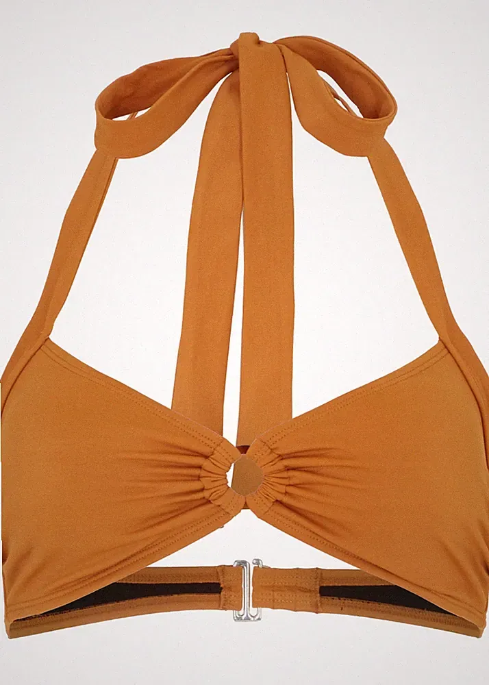 Bikini Oberteil Gr. 40 Braun Damen Bikinioberteil Bade-BH Neu*