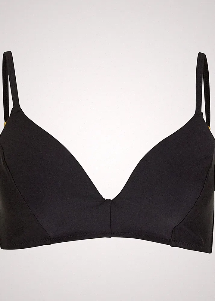 Bikini Oberteil Gr. 65 Cup C Schwarz Neu Damen Schwimm-Bade-BH Oberteil