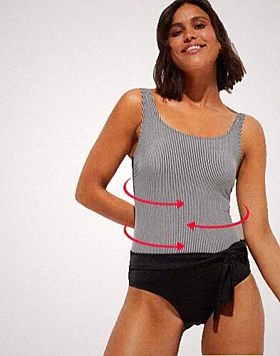 Bonprix Plus Body Shaping Badeanzug Größe 26 UVP 35£