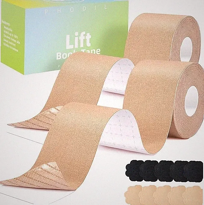 Boob Tape 2 PCS, Boobtapes Bob Tape für große Brüste Heben, Tittentape Booby Tape 2"