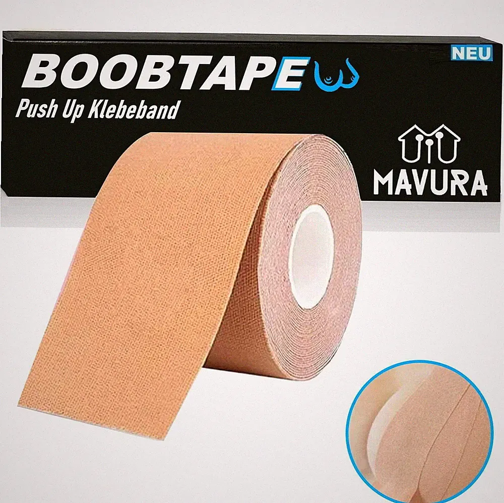 BOOBTAPE Brust Push Up BH Klebeband Brustlifting Brustband Lifting Klebe BH 5m