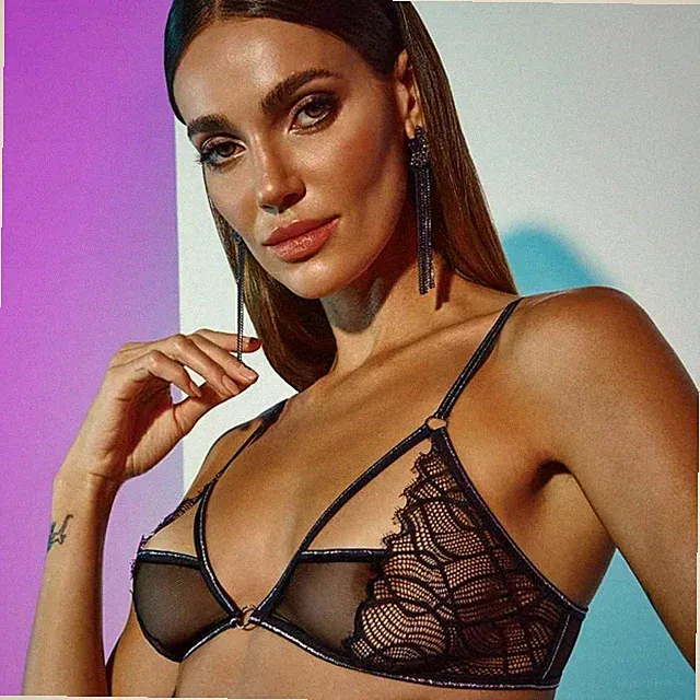 Bracli Manhattan Bra schwarz BH Reizwäsche Spitze Transparent ohne Bügel sexy