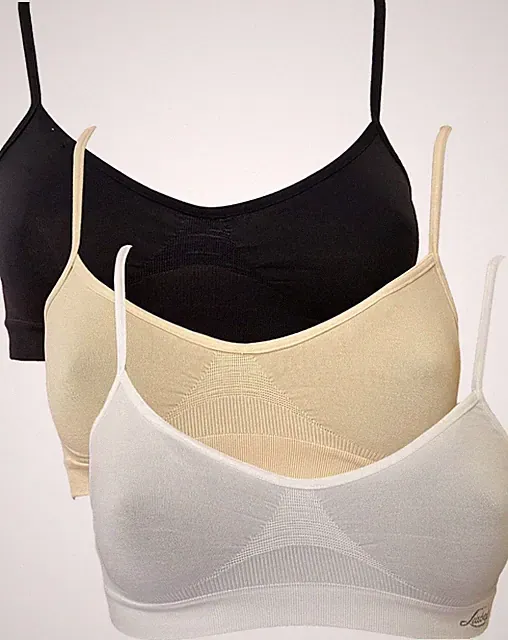 Brassiere Damen Seamless 3er Pack SportBH aus nahtloser Mikrofaser Made in It...