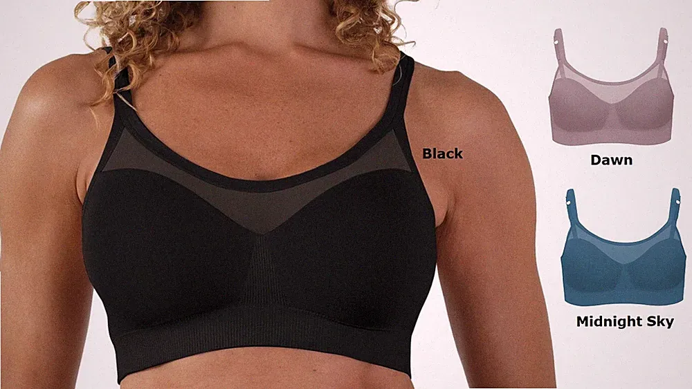 Bravado Bustier BH ohne Bügel Everyday Sculpt Sheer elastisch nahtlos Mesh 11021