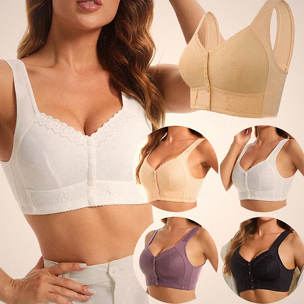 Britischer Bh Für Ältere Frauen 5D-Vorderverschluss Formender Push-Up Z0