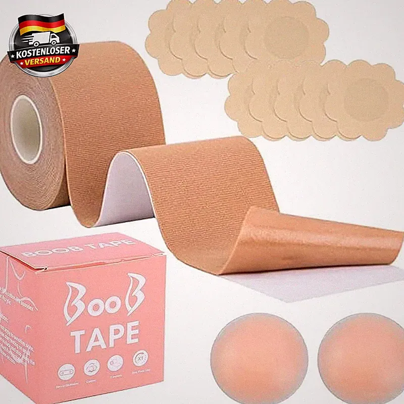 Brust Tape Set für große Körbchengrößen rückenfrei mit Silikon & Push-up