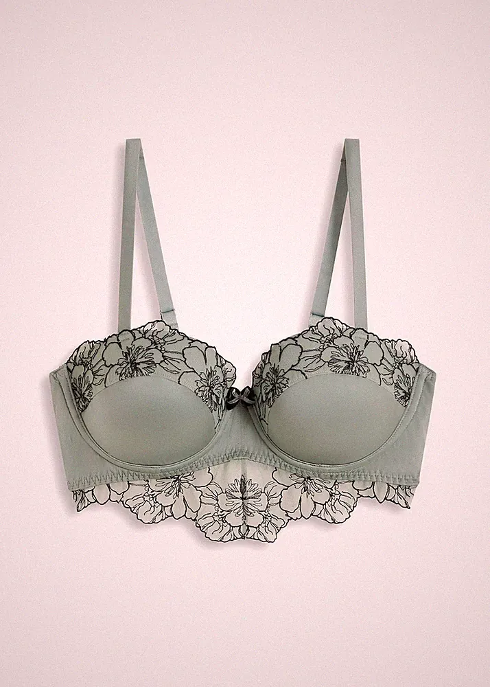 Bügel-Balconette-BH Gr. (75) B Grün Damen-Bra Oberteil Neu*