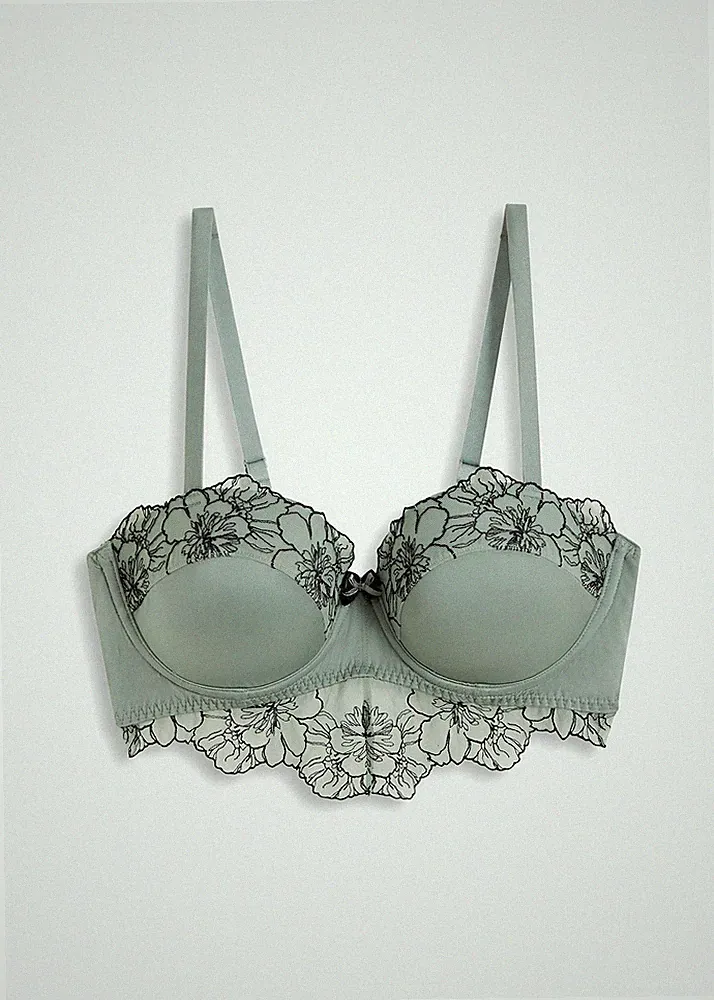Bügel-Balconette-BH Gr. (90) B Grün Damen-Bra Oberteil Neu*