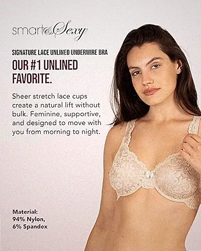Bügel-BH 80DD, Ungefüttert, Spitze, Halbtransparent, Smart & Sexy, In The Buff