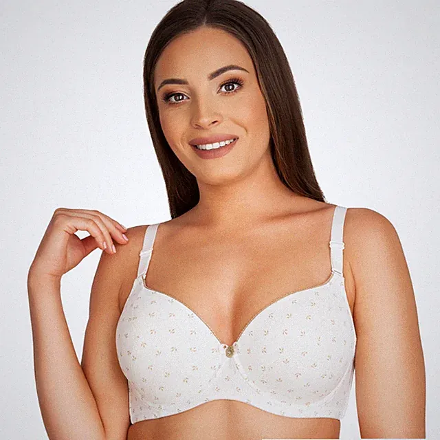 Bügel BH beige grau braun blau Vollschale gepolstert Dessous