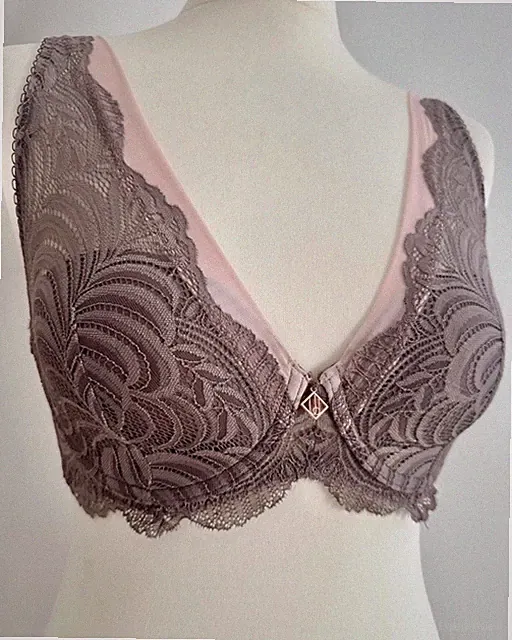 Bügel BH Bustier Spitze Push Up Balconette Dessous Lingerie Lace Pastell 70C NEU