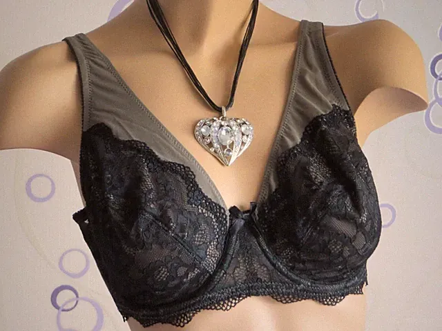 Bügel BH mit Spitze schwarz braun 75D