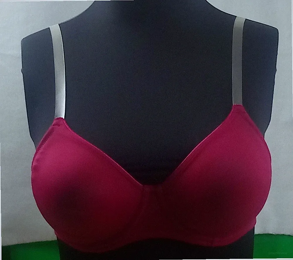 Bügel BH Nuance, Cups B, 80-90,berry pink, mit farblosen Trägern (C125)