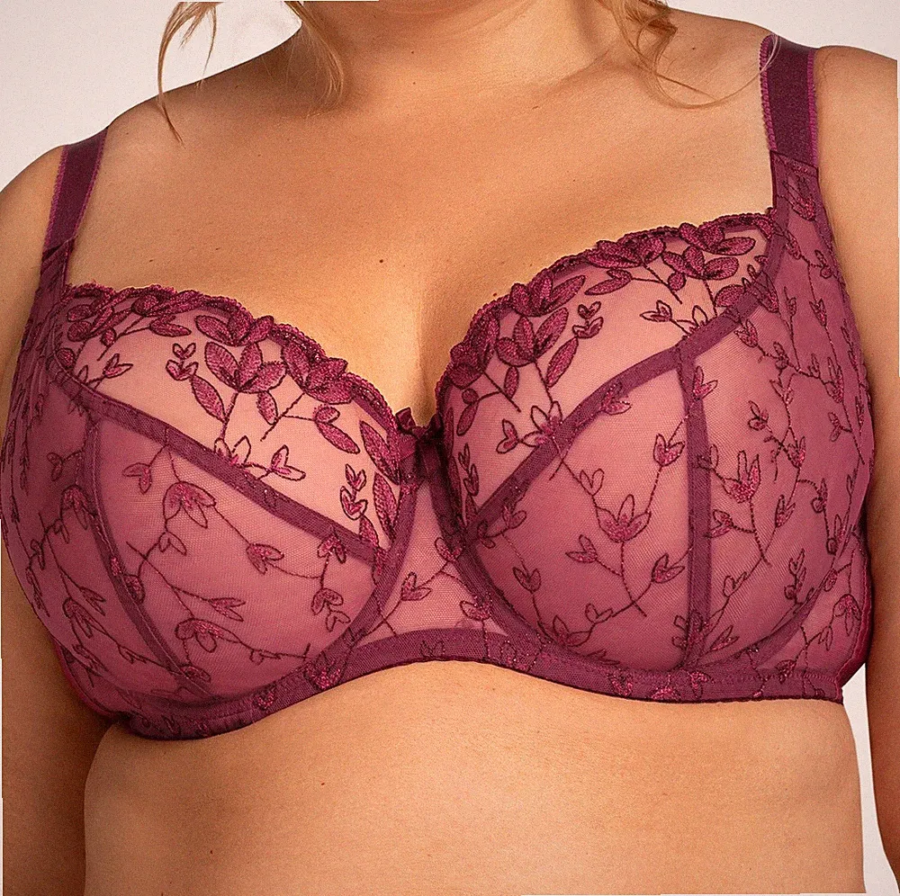 Bügel BH rot große Größen starker Halt ungepolstert Nessa Komfort Dessous