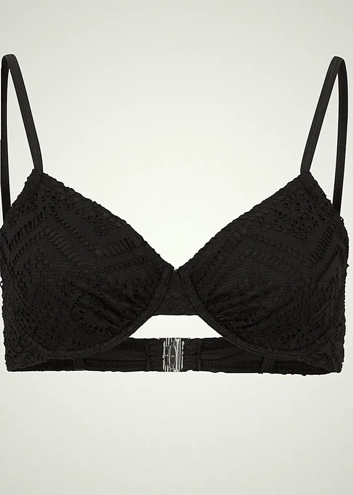 Bügel Bikini Oberteil Gr. 70 Cup B Schwarz Neu Bademode Bikinioberteil Bade-BH
