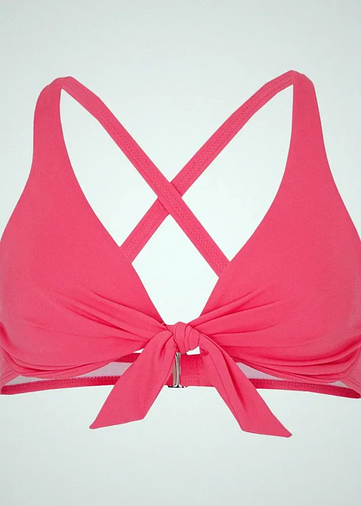 Bügel Bikini Oberteil Gr. (75) B Rosa Bikinioberteil Schwimm-Bade-BH Neu