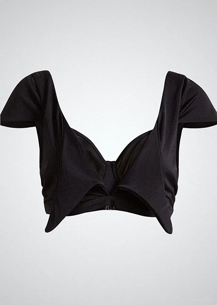 Bügel Bikini Oberteil Gr. (85) C Schwarz Damen Bikinioberteil Bade-BH Neu*