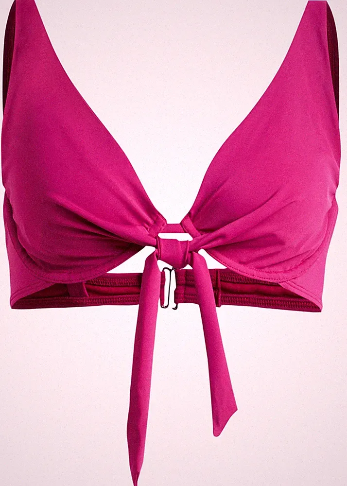 Bügel Bikini Oberteil Gr. (85) D Violett Bikinioberteil Schwimm-Bade-BH Neu
