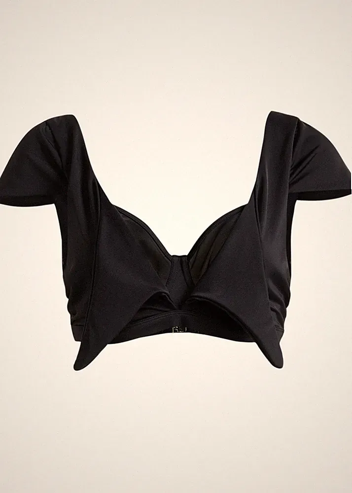 Bügel Bikini Oberteil Gr. 95 C Schwarz Damen Bademode Schwimm-Bade-BH Neu