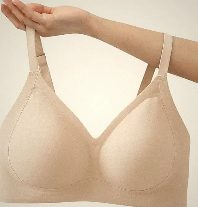 Bügel- und Nahtloser BH Push Up Spitze Bequem für große Brüste, Schwarz, 1 Stück
