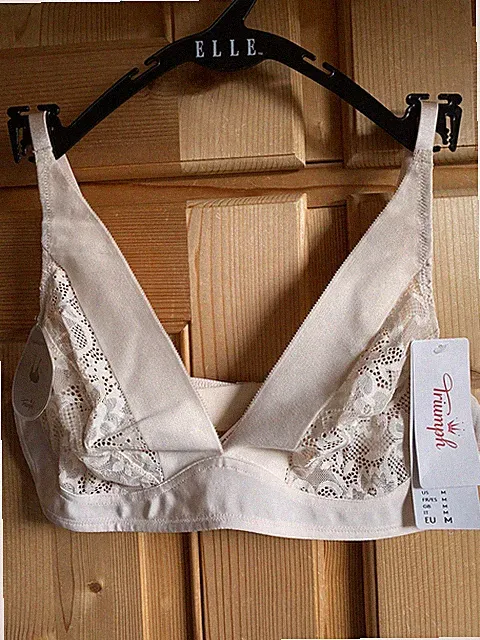 Bügelloser BH von Triumph Gr. M naturweiß champagner Vivid Spotlight
