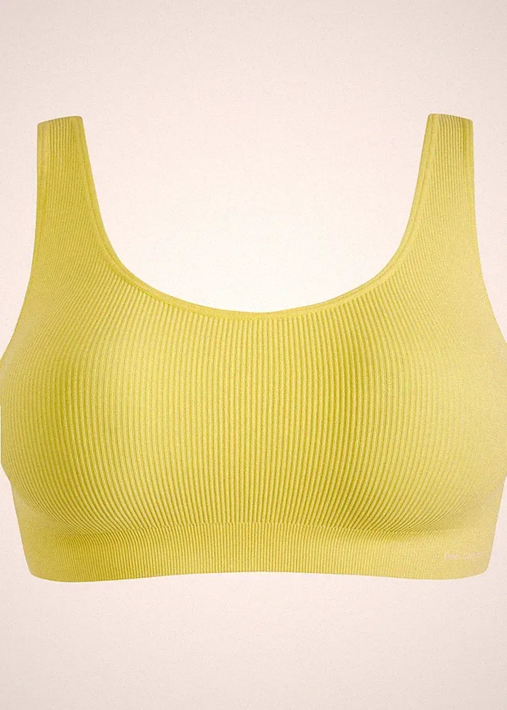 Bustier-BH Gr. (S) Softgelb Damen Bralette Sport-BH Unterwäsche Neu