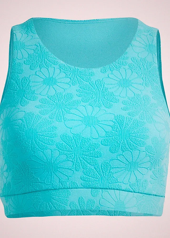 Bustier Bikini Oberteil Gr. 38 Türkis Damen-Bademode Bade-BH Neu