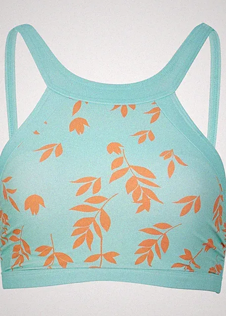 Bustier Bikini Oberteil Gr. 40 Mentholblau Nektarine Bikinioberteil Bade-BH Neu*
