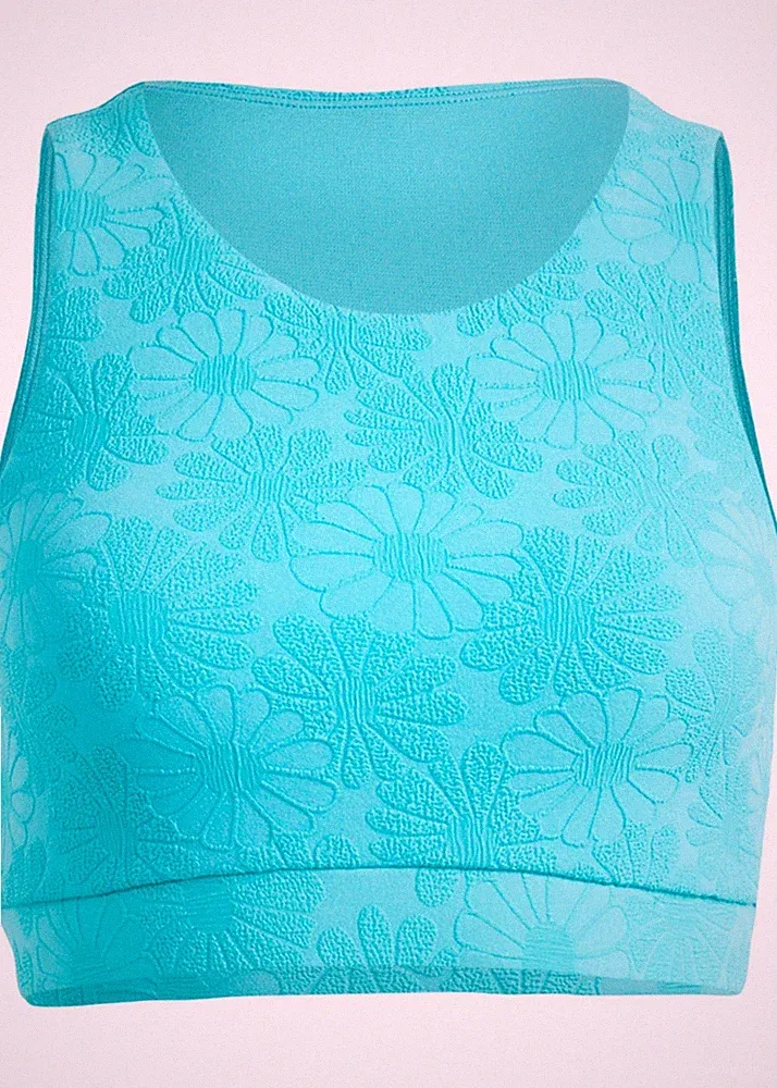 Bustier Bikini Oberteil Gr. 40 Türkis Damen-Bademode Bade-BH Bikinioberteil Neu*