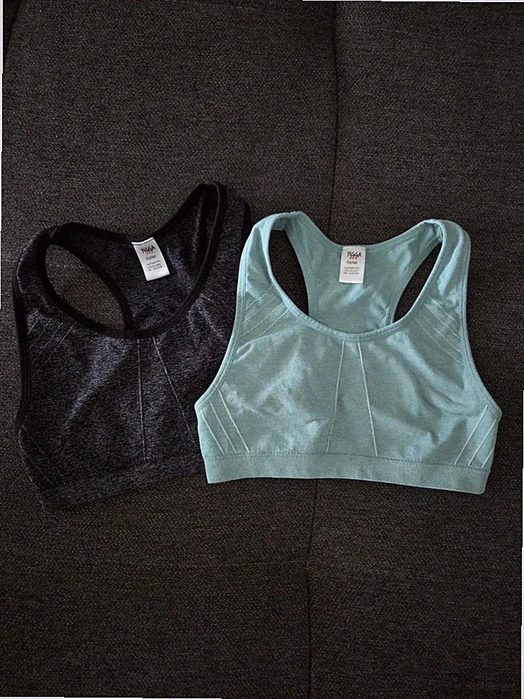 Bustier Set Sporttops Sport BH Yigga Ernstings Mädchen Gr. 134/140 Schwarz Mint