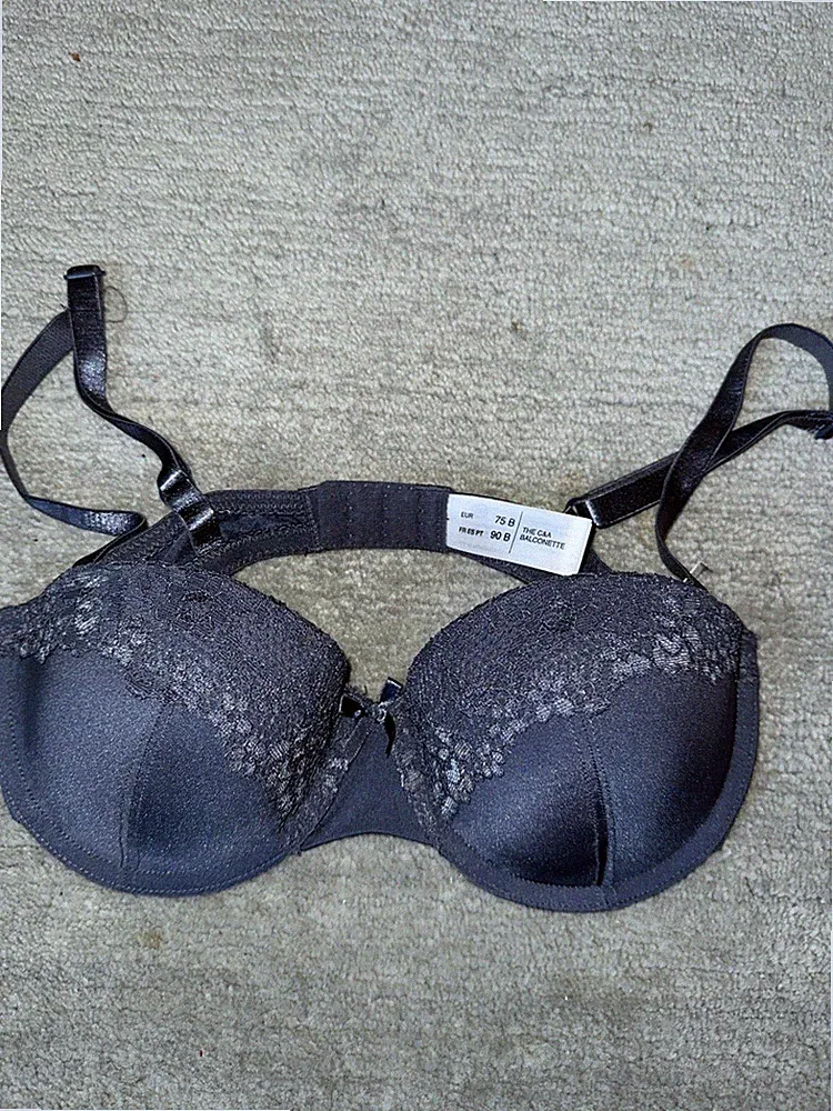 C&A Balconette BH grau dunkelgrau 75B